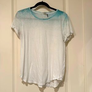 Anthropologie women’s dip dyed t shirt